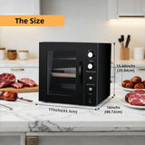 Hakka 2-Layer Electric Smoker with Timer & Temperature Control, 15 lb Capacity
