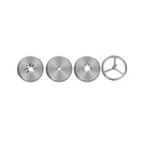 Hakka Sausage Stuffer Accessories 4 PCS Stainless Steel Hollow Churro Nozzles Attachment for Sausage Stuffer Machine