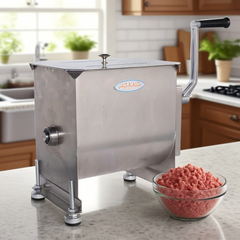 Hakka 15-Pound/7.5-Liter Capacity Fixed Tank Stainless Steel Manual Meat Mixers(Official Refurbishment)