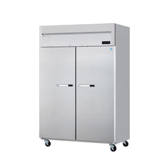Hakka Brothers 2 Solid Doors 49 Cubic Feet Stainless Freezer, Top-Mount Compressor, R-290 Refrigerant
