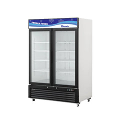 Hakka Brothers 49 CuFt. 2 Glass Doors Freezer (Swing), R-290 Refrigerant