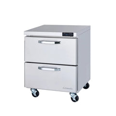 Hakka Brothers 2 Drawers All Stainless Undercounter Refrigerator - 28" wide, 7 cu/ft., R-290 Refrigerant