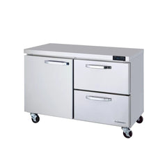 Hakka Brothers 2 Drawers 1 Door (L) All Stainless Undercounter Refrigerator - 48" wide, 13 cu/ft., R-290 Refrigerant