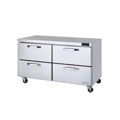 Hakka Brothers 4 Drawers All Stainless Undercounter Refrigerator - 60" wide, 16.5 cu/ft., R-290 Refrigerant