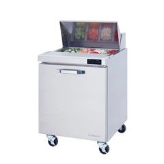 Hakka Brothers 1 Door All Stainless Prep. Table with (8) 1/6 Pans - 28" wide, 7 cu/ft., R-290 Refrigerant