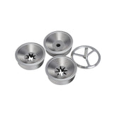 Hakka Sausage Stuffer Accessories 4 PCS Stainless Steel Hollow Churro Nozzles Attachment for Sausage Stuffer Machine