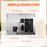 Morgangastro Vertical Electric Sausage Stuffer Maker, 25Lb/12L Large Capacity, Adjustable Speed