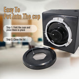 Clivia Commercial Cup Holder,Coffee Cup Dispenser Organizer,Paper Cup Holder,Stackable Countertop Design, Black Color-Pack of 1( Individual )