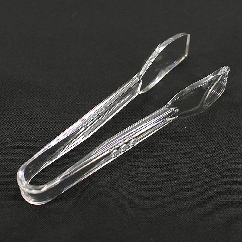 12 Pack Plastic Salad Serving Tongs Clear Kitchen Fruit Food