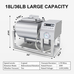Hakka Automatic Vacuum Pickling Machine 18L Large Capacity Poultry Meat Salting