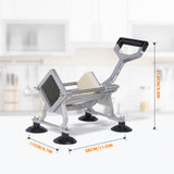 Hakka French Fry Cutter, Commercial Potato Slicer Stainless Steel French Fries Machine with Suction Feet for Patatoes/Carrots/Cucumbers, including 3 Blades(1/4", 3/8",1/2")