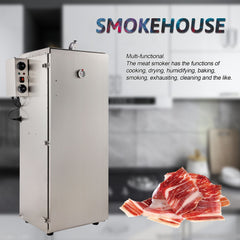 HAKKA Upgraded Commercial Vertical Electric Smoke oven for BBQ Grill Outdoor Indoor Home Cooking Pastrami, Sausage, Bacon, Smoked Chicken, Smoked Pork(Official Refurbishment)