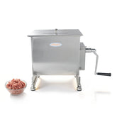 Hakka 30L/60lb Capacity Stainless Steel Manual Meat Mixers , Fixed Tank,Sausage Mixer Machine