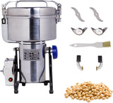 Hakka Grain Mill 2000g High Speed Food Electric Stainless Steel Powder MillSeeds Flour Nut Pill Wheat Corn Herbs Spices Powder Machine,4000W