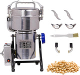 Hakka Grain Mill 800g High Speed Food Electric Stainless Steel Powder MillSeeds Flour Nut Pill Wheat Corn Herbs Spices Powder Machine,2400W