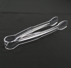 Clivia  Plastic Serving Tongs, Clear, Pack of 12