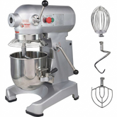 Hakka Commercial 10Qt Planetary Stand Mixer with Attachment Hub, 500W Electric Food Mixer, 3 Speeds 125/225/404 RPM, Includes Dough Hook, Flat Beater & Whisk,ETL Certification