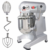 Hakka 10Qt Commercial Planetary Stand Mixer, 500W Electric Food Mixer with 3 Speeds 125/225/404 RPM, Includes Dough Hook, Flat Beater & Whisk,ETL Certification