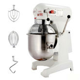Hakka 10Qt Commercial Planetary Stand Mixer, 500W Electric Food Mixer with 3 Speeds 125/225/404 RPM, Includes Dough Hook, Flat Beater & Whisk