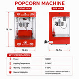 Caterway popcorn machine dimensions and specifications