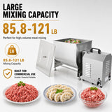 Hakka 45L 90 lb tilting meat mixer with large capacity for high volume commercial meat mixing