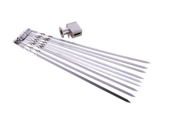 Hakka Stainless Steel Kabab mold and Barbecue Skewers