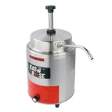 EASYROSE Nacho Cheese Dispenser Warmer 3.5QT Electric Nacho Cheese Machine Stainless Single Head Hot Fudge Warmer with Pump for Cheese/Sauce 120V 550W(FZ-05A)