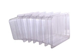 Clivia 6-Pack Food Pan Half Size Clear Polycarbonate Food Pans 1/2 Size 4" Deep Commercial Hotel Pans for Party, Restaurant, Hotel