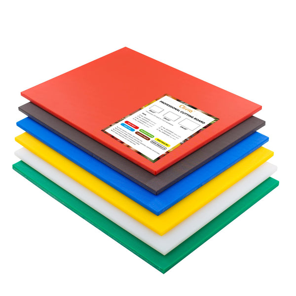 Choice 24 x 18 x 1/2 6-Board Color-Coded Cutting Board System