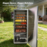 Hakka 8 Rack Digital Electric Smoker Grill 8 Layer Stainless Steel Outdoor Commercial BBQ Smoker
