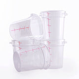 Clivia 5 Pack 4Qt Food Storage Containers With Lids Airtight,Storing Grains With Marks To Measure Food,Store Sugar Rice And flour/Clear