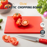 Clivia Commercial Grade Cutting Board for Kitchens,18 x 12 x 1/2 Inch, Multi-Color 6 of Pack Set,NSF Certified,for Vegetable Meat or Cheese