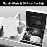 Clivia White Plastic Cutting Board Set of 3, 24 x 18 x 1 Inch Commercial Grade Chopping Board Large Cutting Boards for Kitchen - Dishwasher Safe, NSF Certified