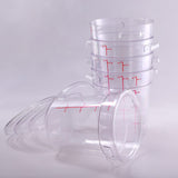 Clivia 5 Pack 4Qt Food Storage Containers With Lids Airtight,Storing Grains With Marks To Measure Food,Store Sugar Rice And flour/Clear