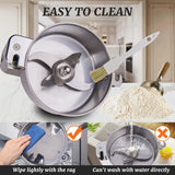 Hakka Grain Mill 200g High Speed Food Electric Stainless Steel Powder MillSeeds Flour Nut Pill Wheat Corn Herbs Spices Powder Machine,1200W