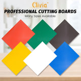 Clivia Commercial Grade Cutting Board for Kitchens,18 x 12 x 1/2 Inch, Multi-Color 6 of Pack Set,NSF Certified,for Vegetable Meat or Cheese