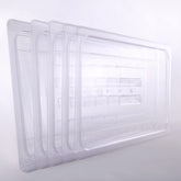 Clivia 6-Pcs Food Pan Lid Full Size Clear Polycarbonate Hotel Pan Cover with handle