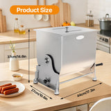 Hakka 15Lbs/7.5L Tilt Tank Meat Mixers Countertop Manual Mixing Machine