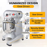 Hakka 30Qt Dough Stand Mixer 3 Speed, ETL certified