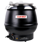 EasyRose 11 Qt Soup Warmers Commercial Soup Kettle Warmer Food Warmer with Lid,Black