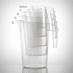 5-Piece Clear Polycarbonate Measuring Cup Set