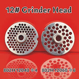 Hakka #12 Stainless Steel Meat Grinder Cutting Plates (Φ4&Φ6)