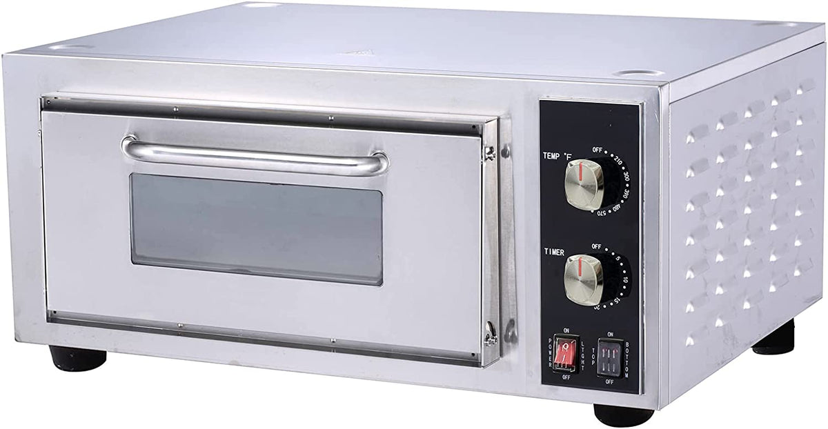 EasyRose Commercial Countertop Pizza Oven 2200W Electric Single Deck Bakery Oven