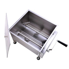 Hakka Double Axis Stainless Steel Manual Meat Mixers 40 Liter/ 80lb Capacity,Sausage Mixer Machine