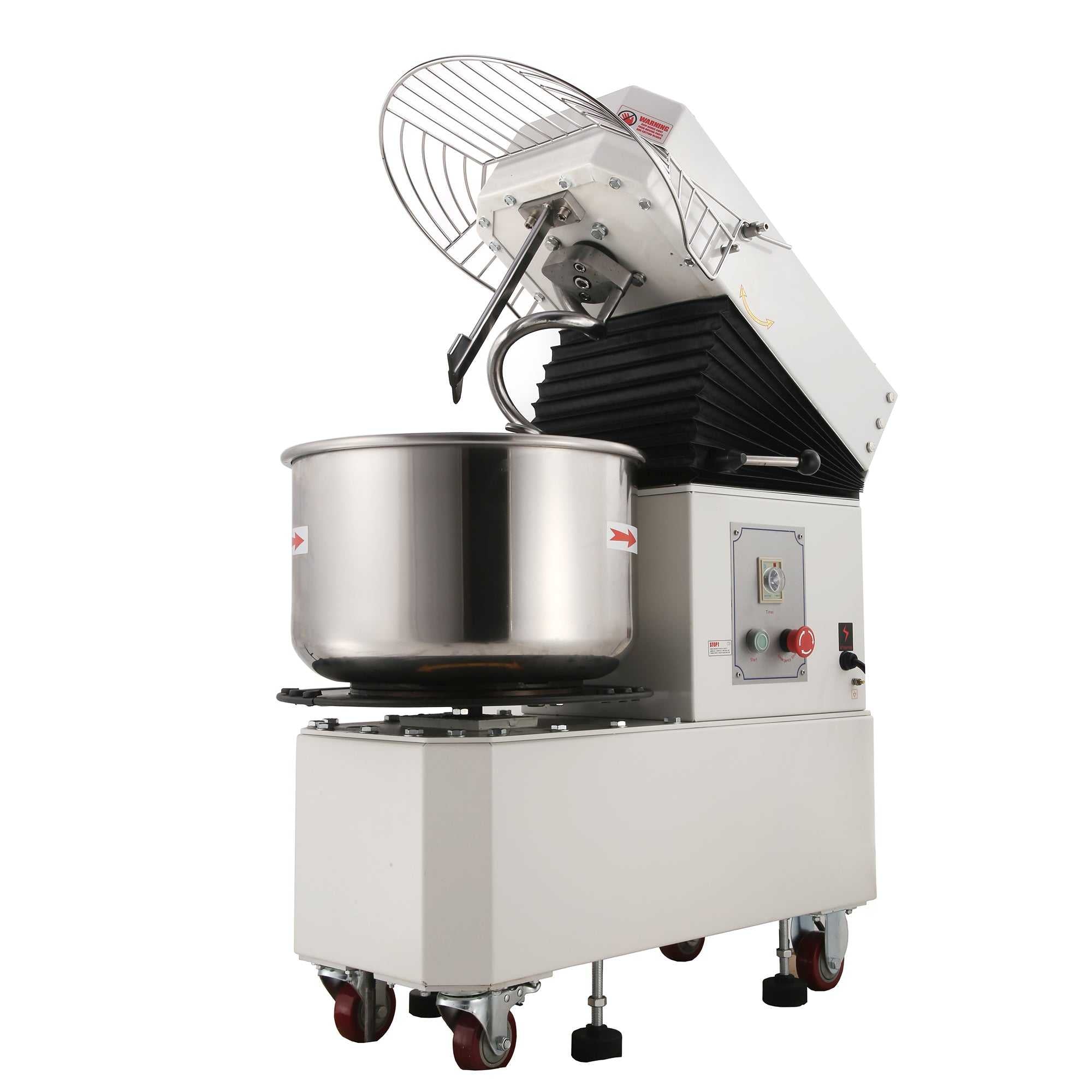 Hakka 20L Spiral Pizza Dough Mixer 20 Quart Stainless Steel Rising
