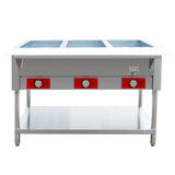 EasyRose 蒸汽台食物保温自助餐 3 盘蒸锅 1500W 餐厅 Bain Marie