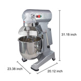 Hakka 20Qt Dough Stand Mixer 3 Speed, ETL certified