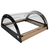 Hakka Commercial Countertop Bakery Display Case Pastry Muffins Food Showcase,Rose Gold