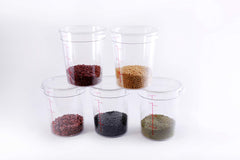 Clivia 8 Qt Commercial Grade Round Food Storage Containers with Lids,Polycarbonate,Clear - Case of 5