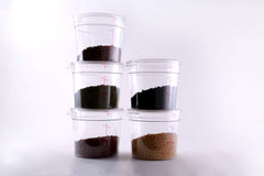 Clivia 6 Qt Commercial Grade Round Food Storage Containers With Lids,Polycarbonate,Clear - Case of 5